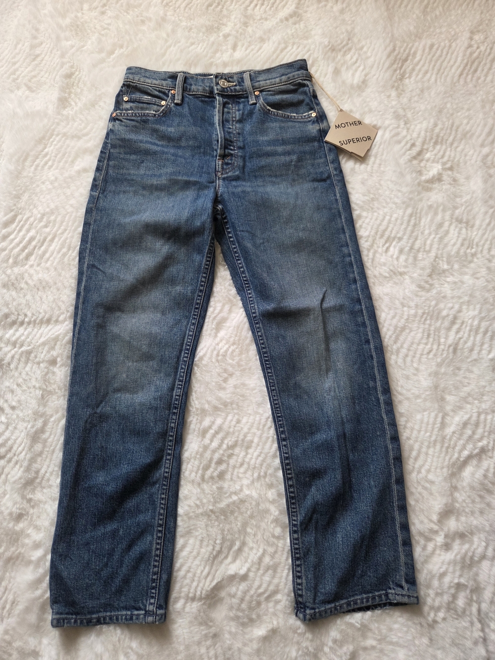 Mother Superior Blue Straight-Leg Men’s Jeans